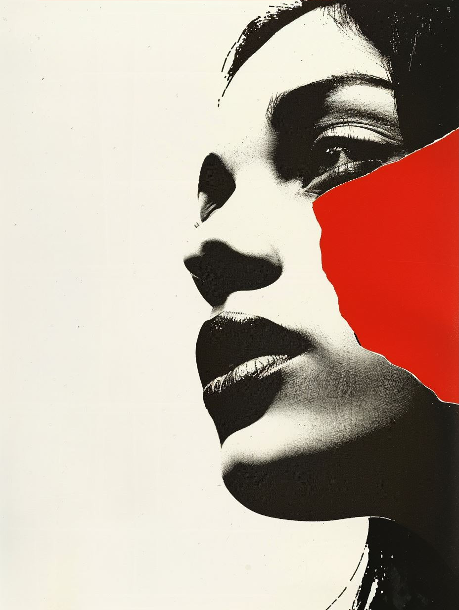 Bold Pop Art Portrait Collage - Image 3