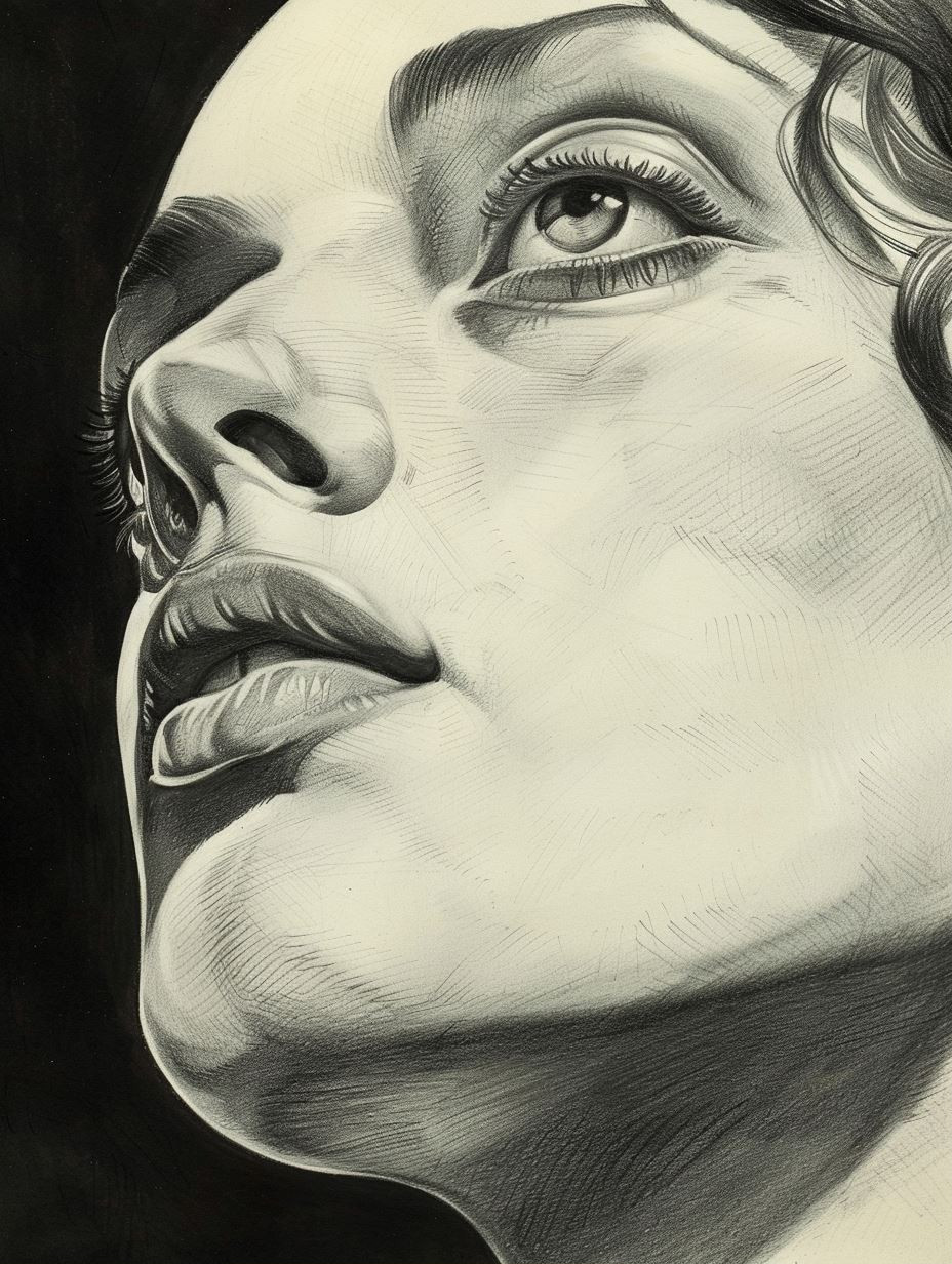 Ethereal Gazes in Charcoal - Image 1