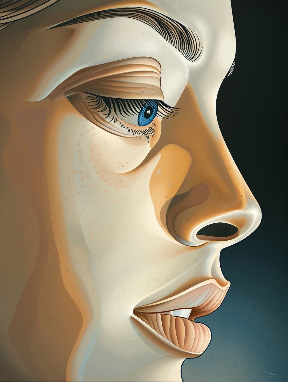 Fluid Surrealist Portrait Study