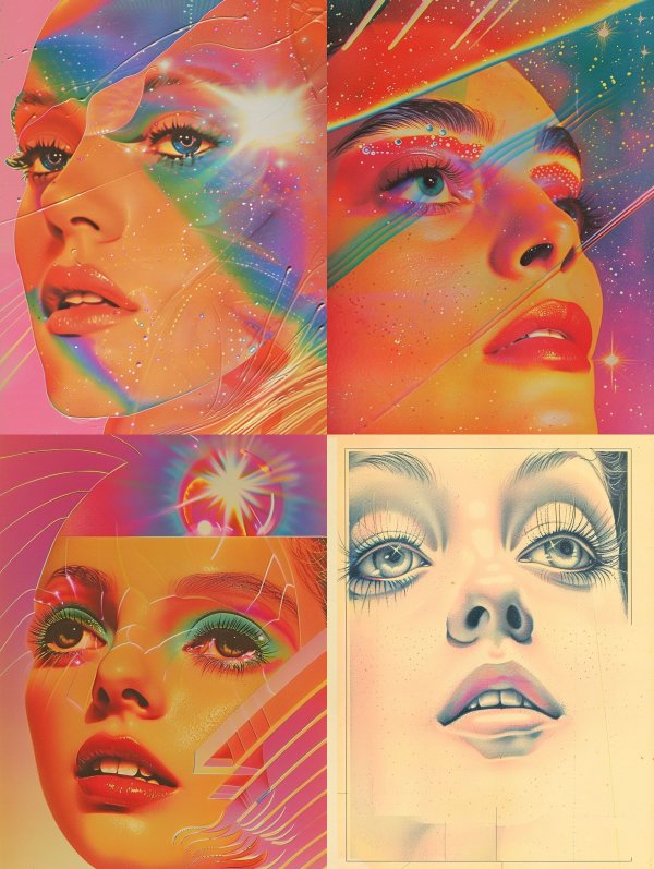 Cosmic Prism Portrait Study