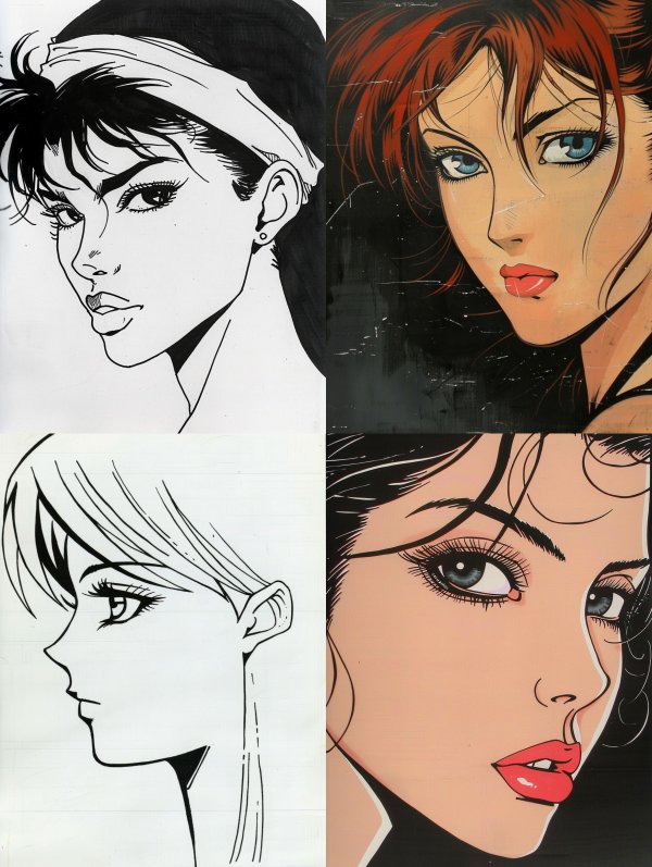 Anime Style Female Portrait Art Study
