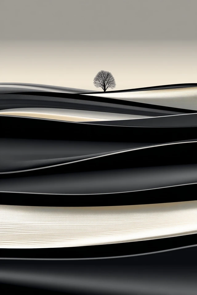 Monochrome Harmony: A Study in Fluidity - Image 2