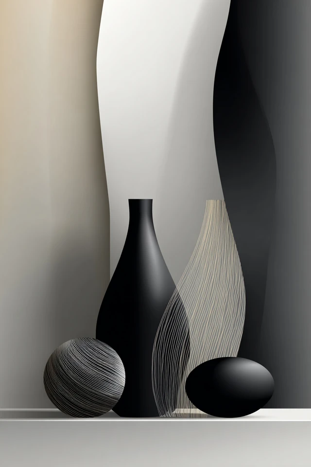 Monochrome Harmony: A Study in Fluidity - Image 3