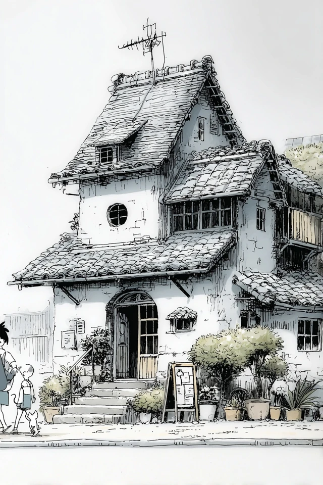 Monochrome Musings: A Manga Art Collage - Image 6
