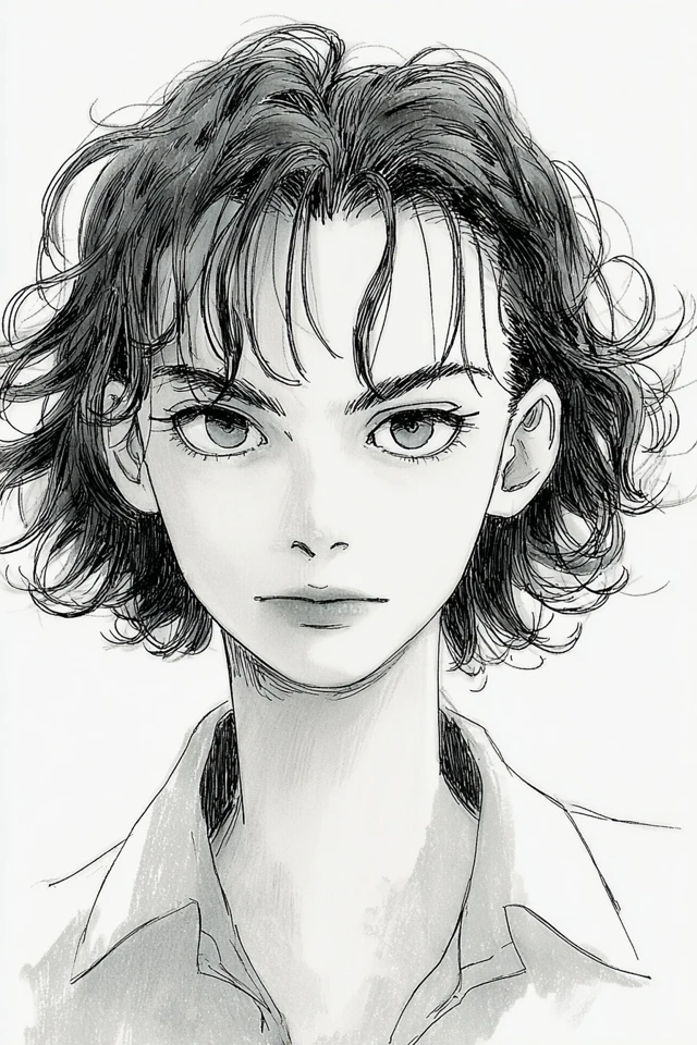 Monochrome Musings: A Manga Art Collage - Image 1