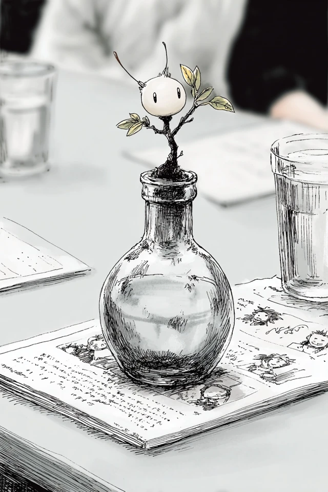 Monochrome Musings: A Manga Art Collage - Image 3
