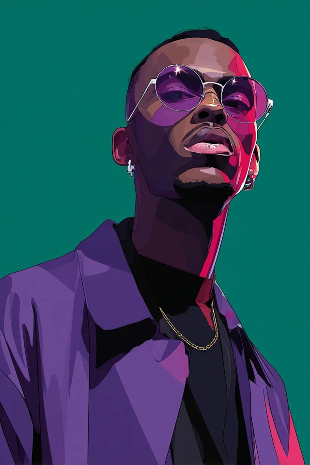 Neon Velvet Noir - Image 1