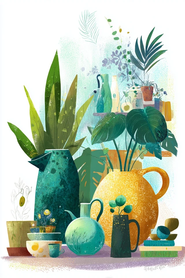 Botanical Dreamscape Portrait - Image 3