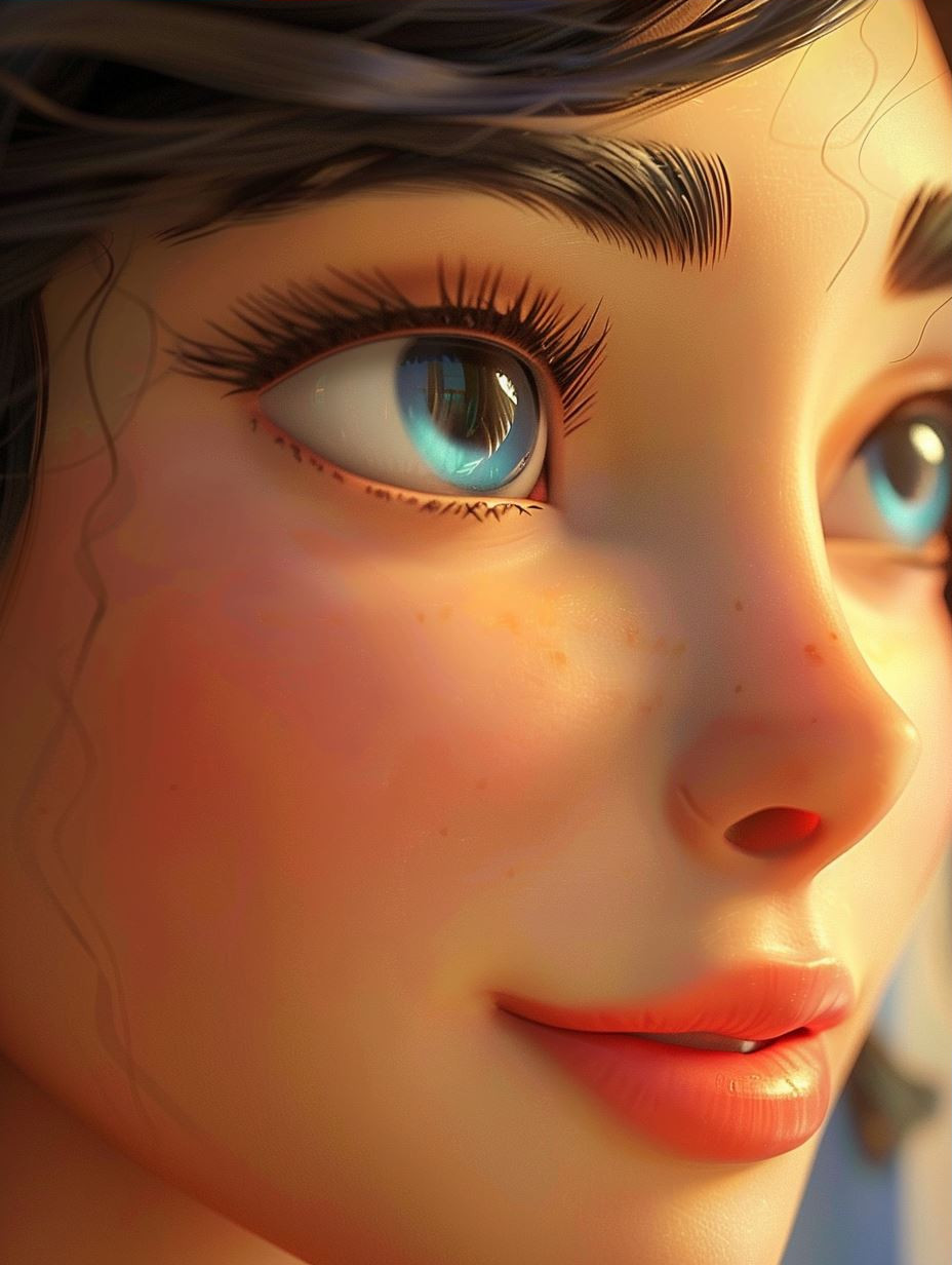 Ethereal Gazes: A Study in Digital Beauty - Image 3