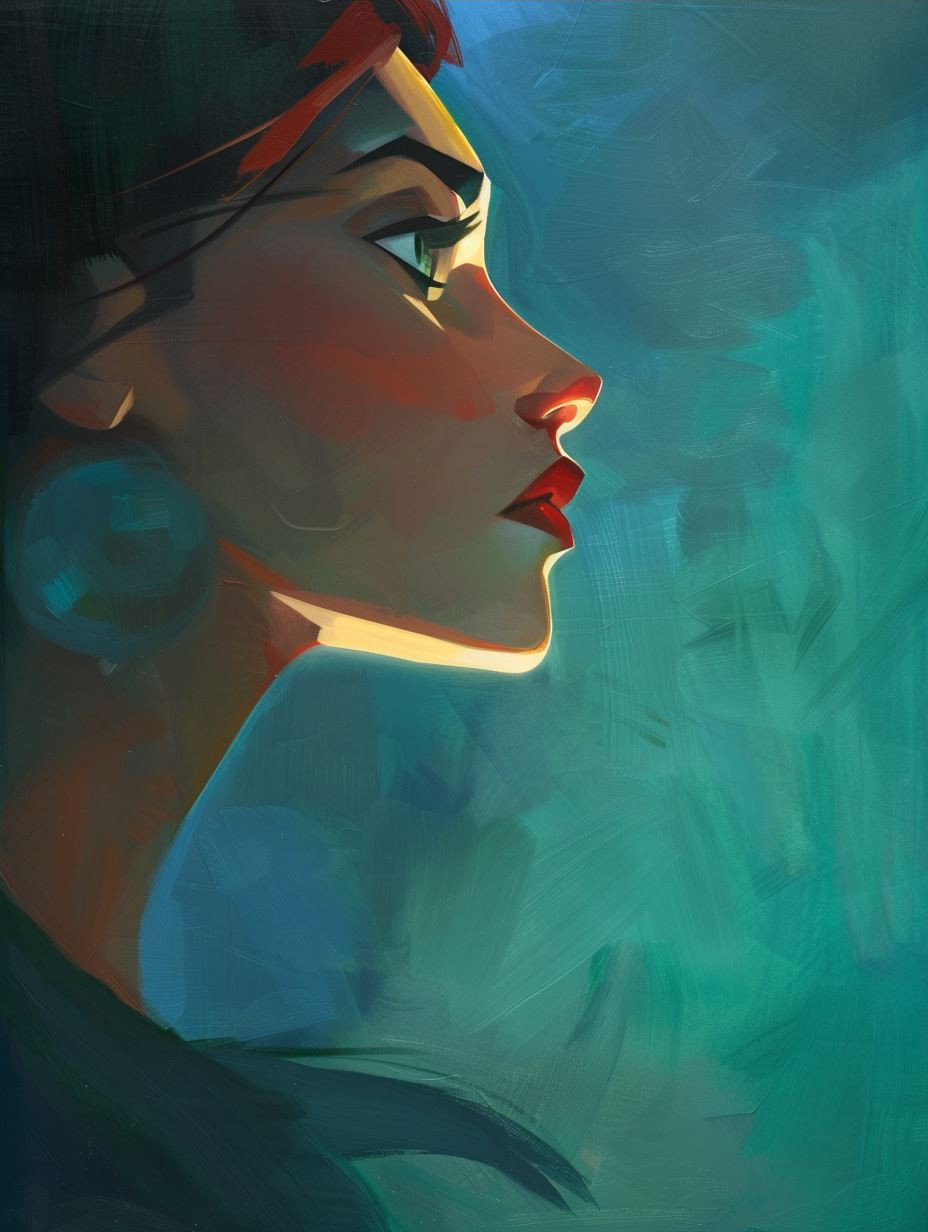 Serene Dream in Azure Hues - Image 4