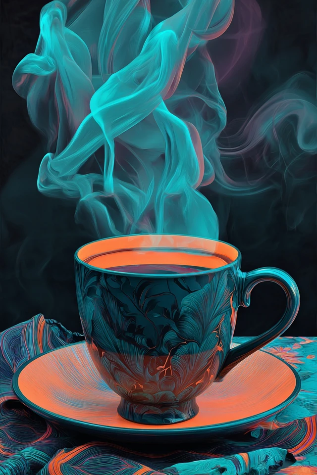 Neon Azure Elegance - Image 4
