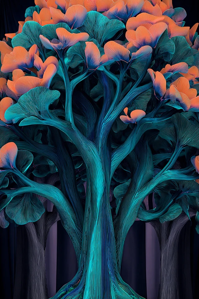 Neon Azure Elegance - Image 5