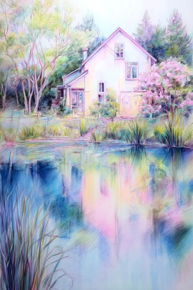 Prismatic Pastel Portrait - Image 6