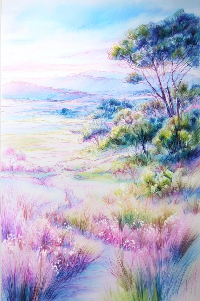 Prismatic Pastel Portrait - Image 2