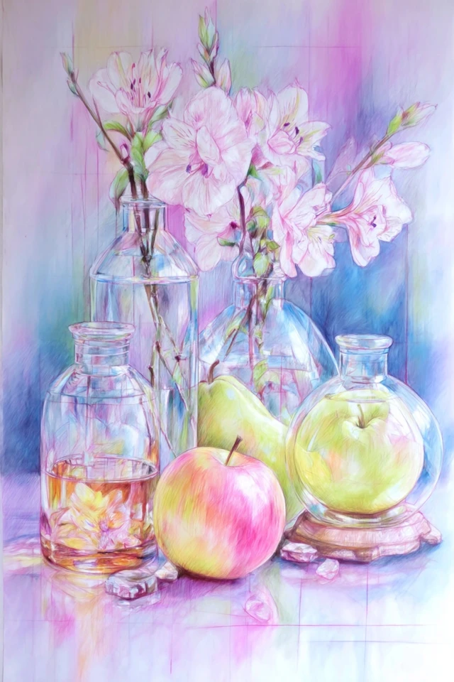 Prismatic Pastel Portrait - Image 3