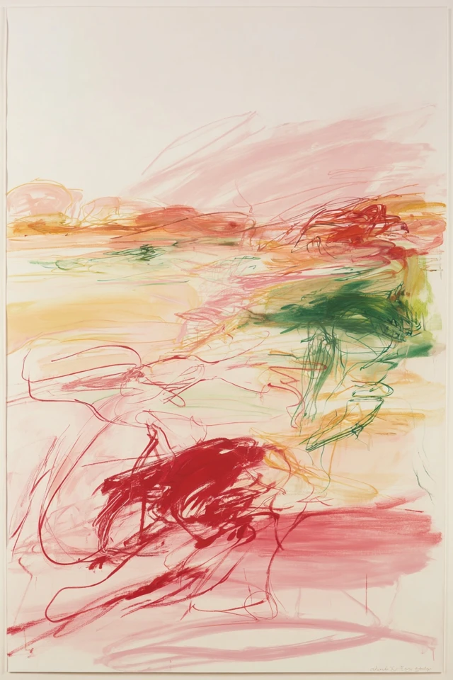 Abstract Expressions in Red and Gold - Image 2
