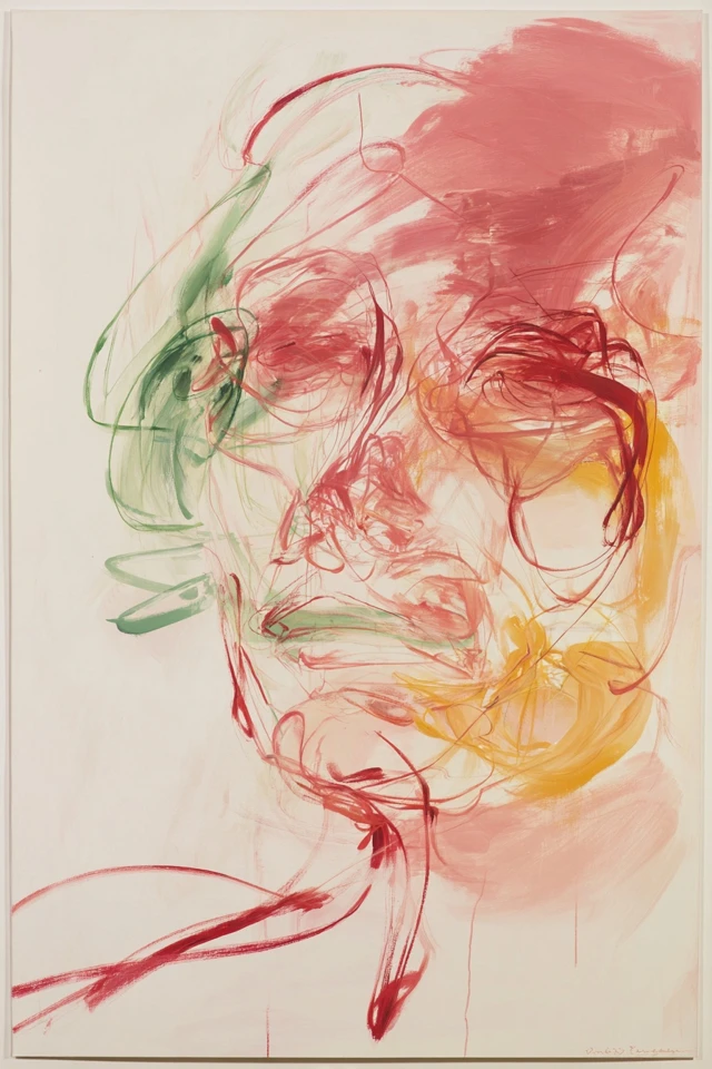 Abstract Expressions in Red and Gold - Image 1