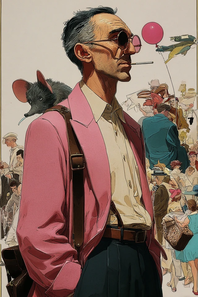 Eccentric Pastel Promenade - Image 1