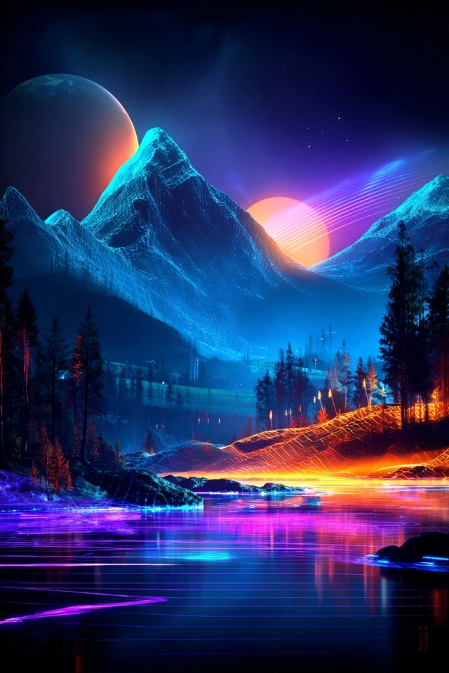 Neon Dreams: A Digital Odyssey - Image 2