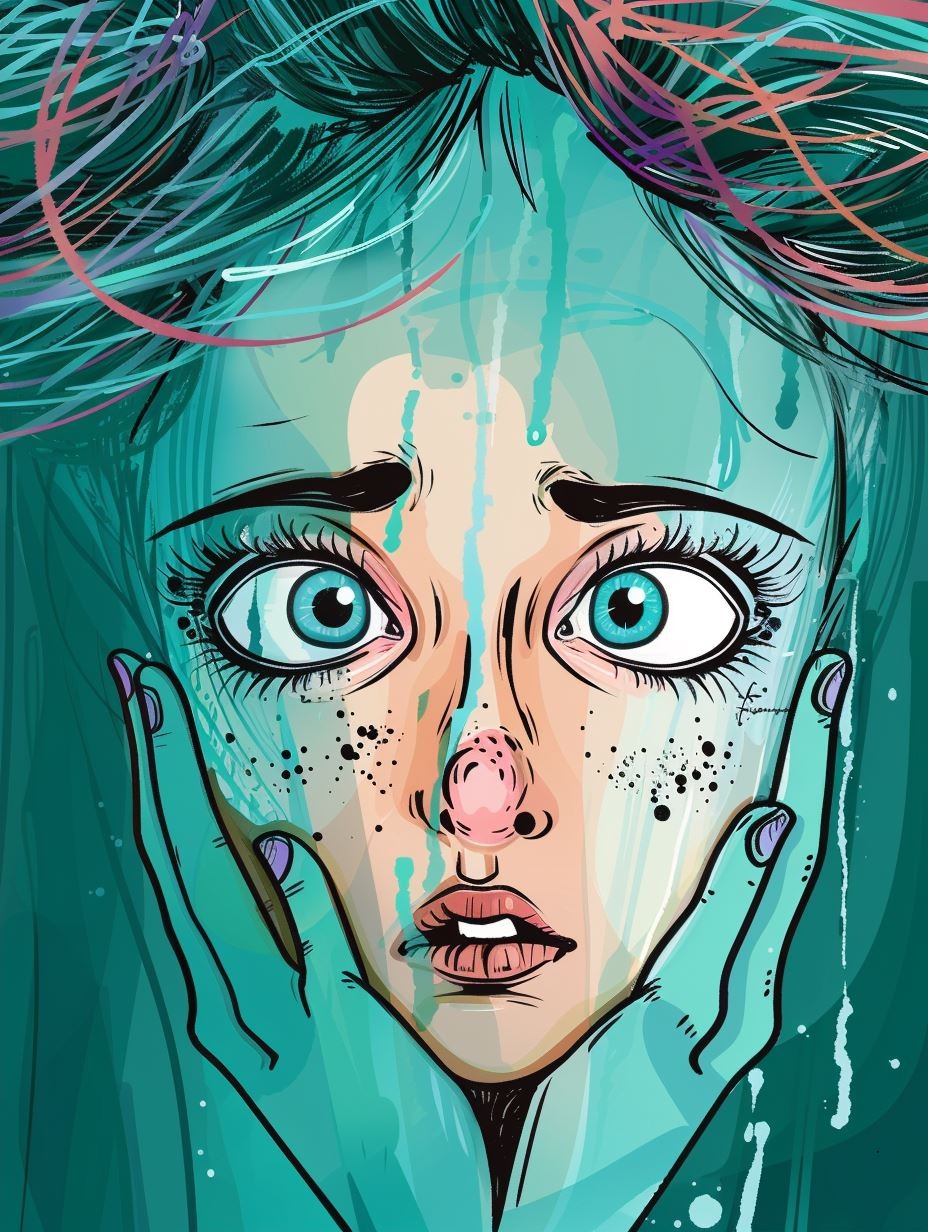 Ethereal Gaze Digital Illustration - Image 2