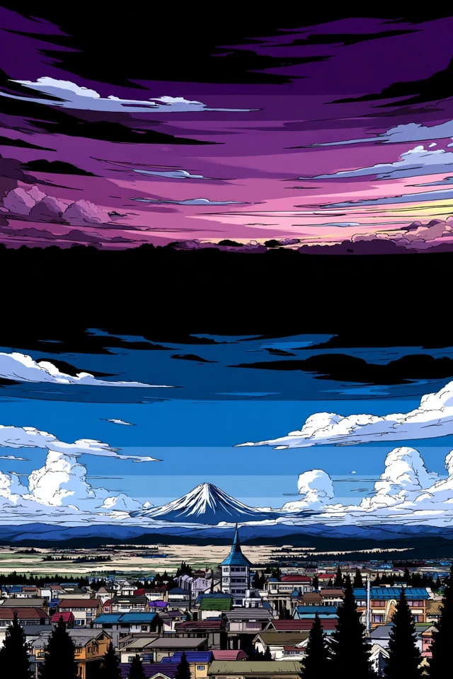 Vibrant Anime Aesthetic Collage - Image 2