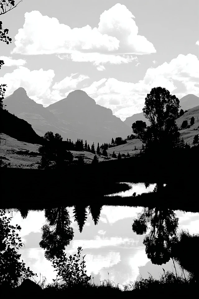 Timeless Contrast in Black and White - Image 2
