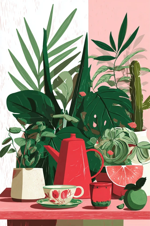Botanical Crimson Dream - Image 3
