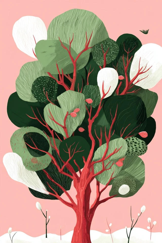 Botanical Crimson Dream - Image 5