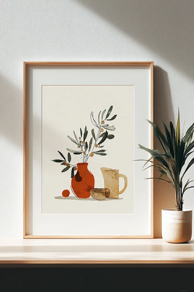 Terracotta Minimalist Muse - Image 3