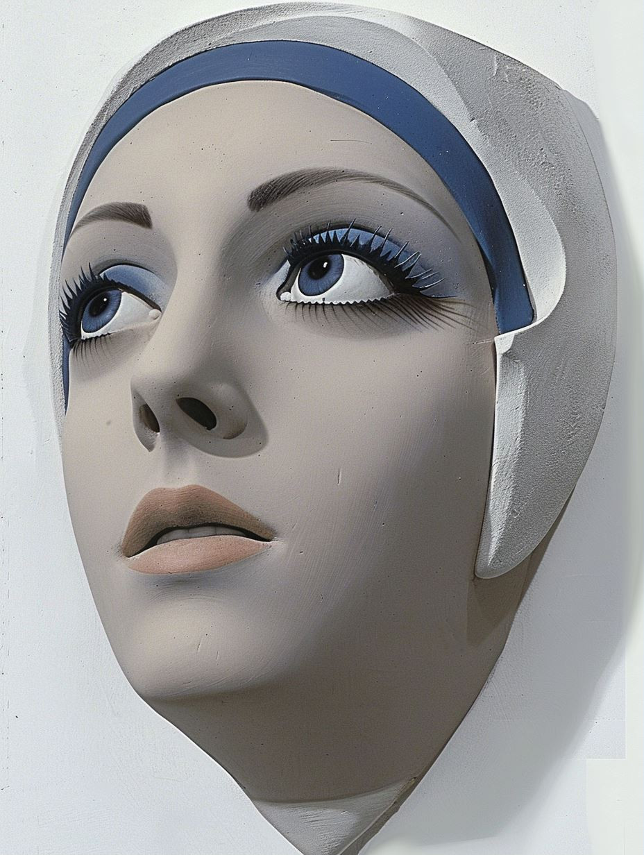 Azure Visions: A Study of Modern Faces - Image 1