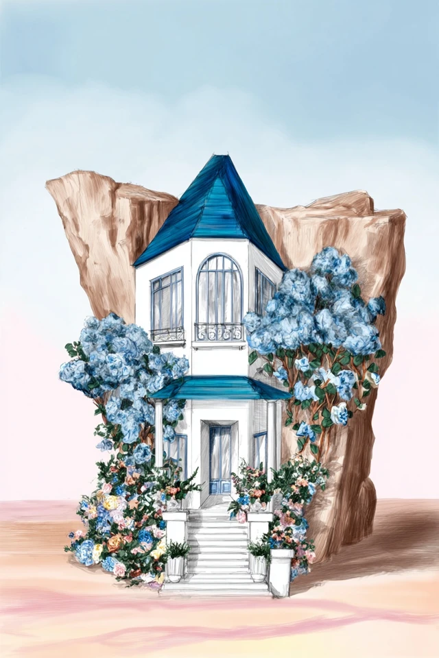 Azure Dreams: A Surrealist Art Collection - Image 6