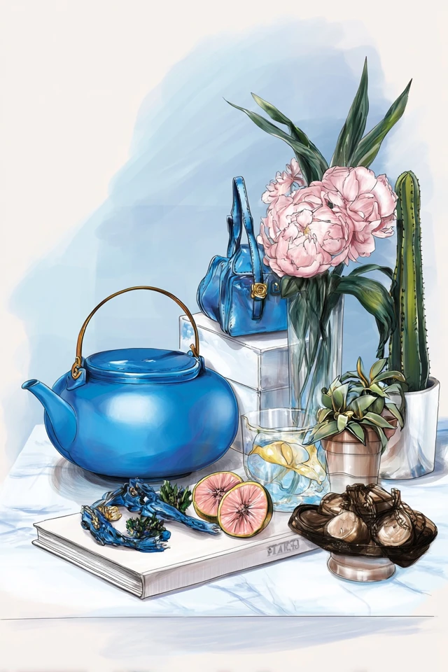 Azure Dreams: A Surrealist Art Collection - Image 3