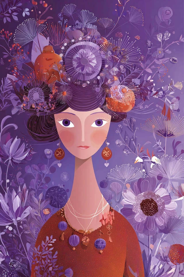 Amethyst Floral Dream - Image 1