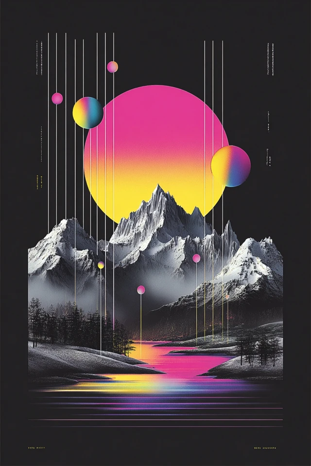 Neon Synthwave Silhouette - Image 2