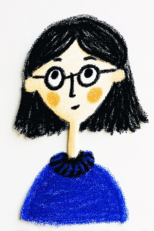 Textured Crayon Portrait