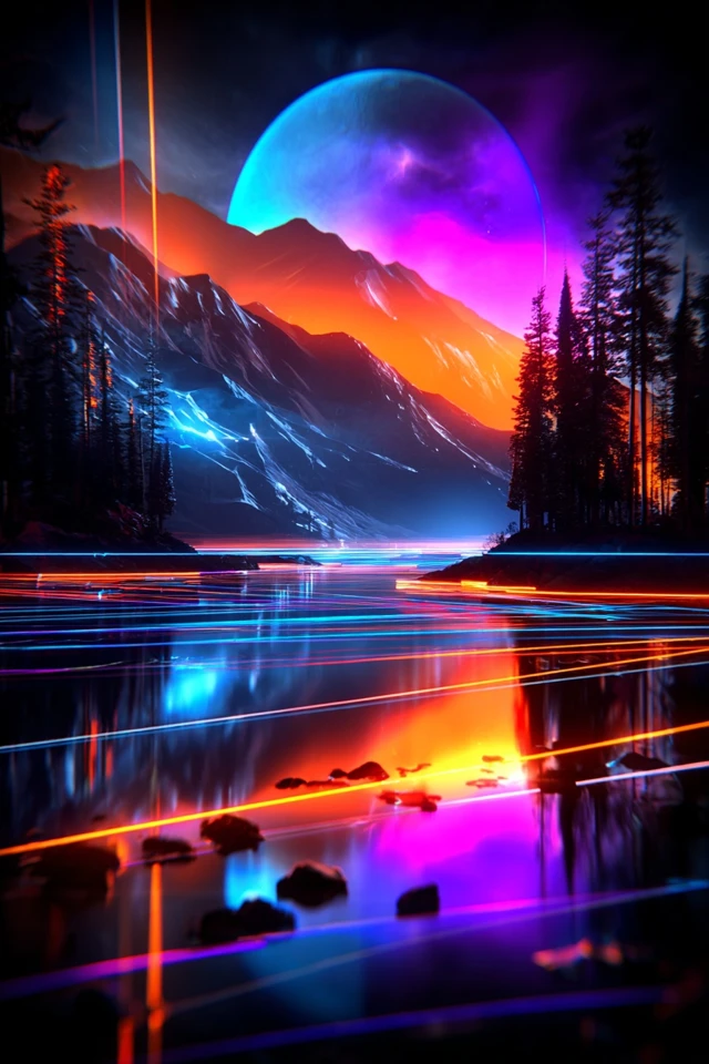 Neon Prism Silhouette - Image 2
