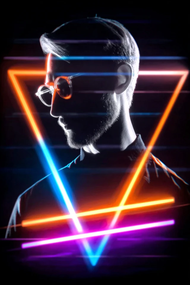 Neon Prism Silhouette - Image 1