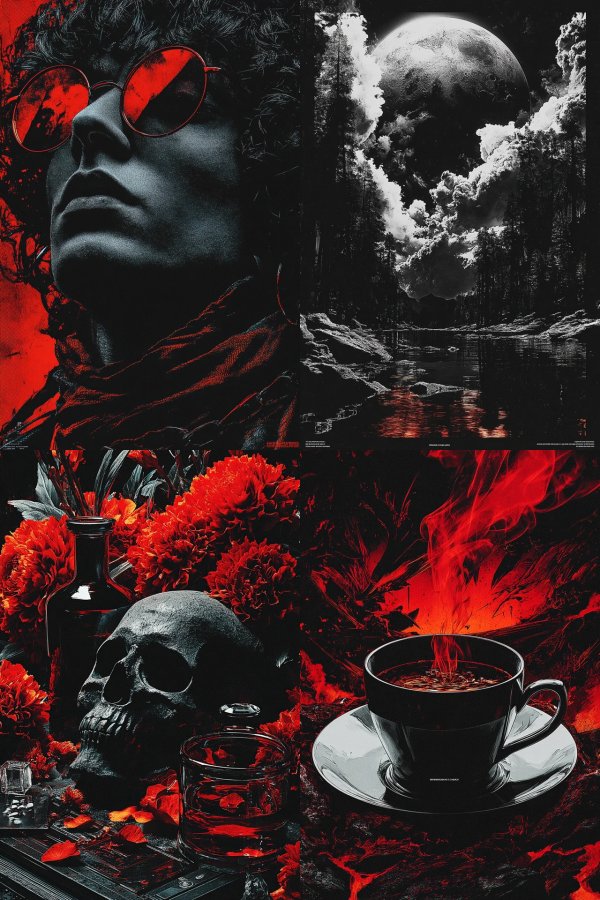 Crimson Shadows and Surreal Dreams