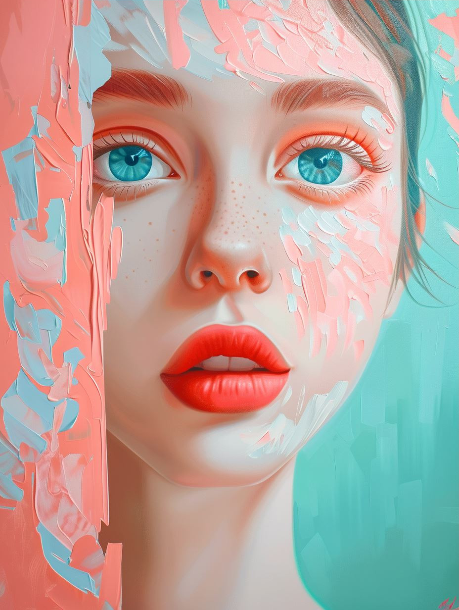 Pastel Impasto Portrait Fusion - Image 3