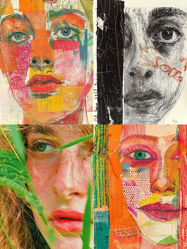Faces of Contrast: Art and Reality