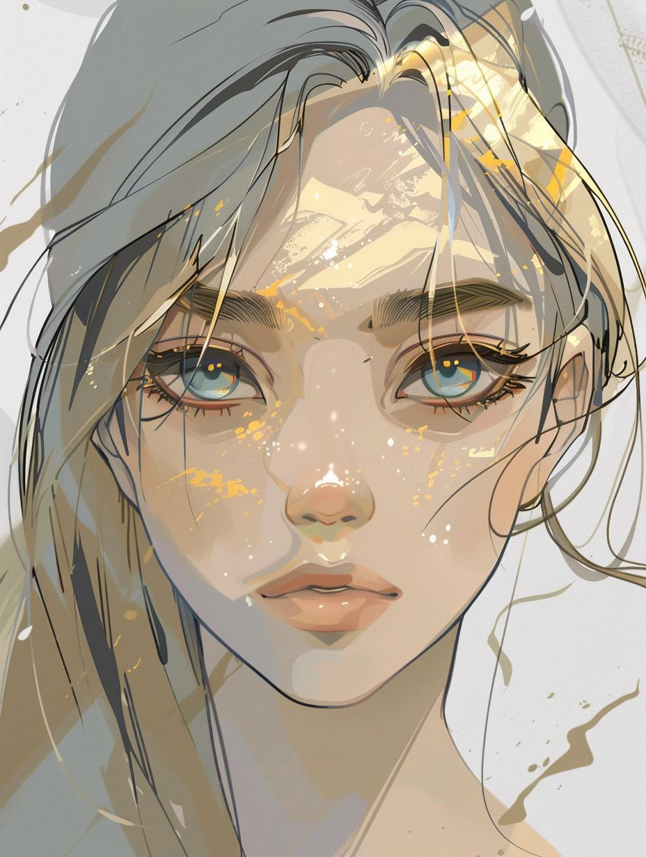 Ethereal Golden Fragment Portraits - Image 2