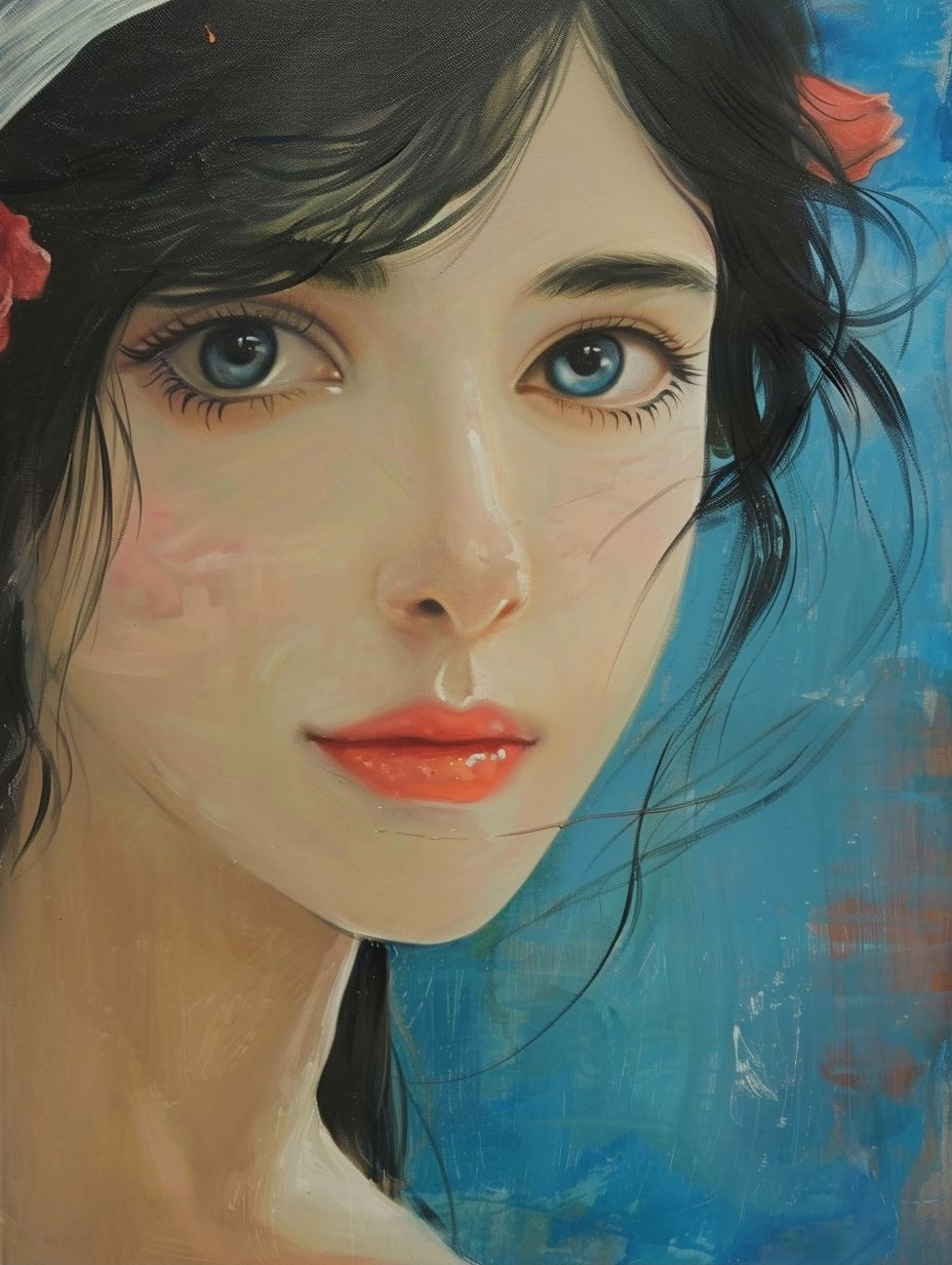 Ethereal Gazes in Oil - Image 2