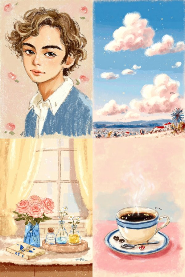Serene Moments in Pastel Hues