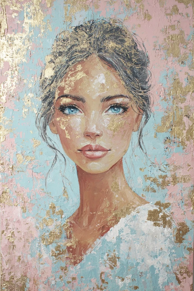 Gilded Ethereal Muse - Image 1