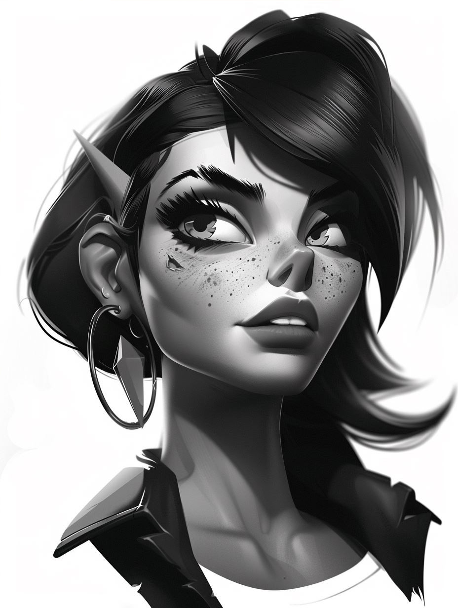 Digital Portraits of Stylized Female Characters - Image 4