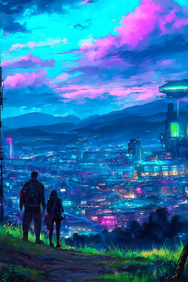 Neon Cyberpunk Muse - Image 2