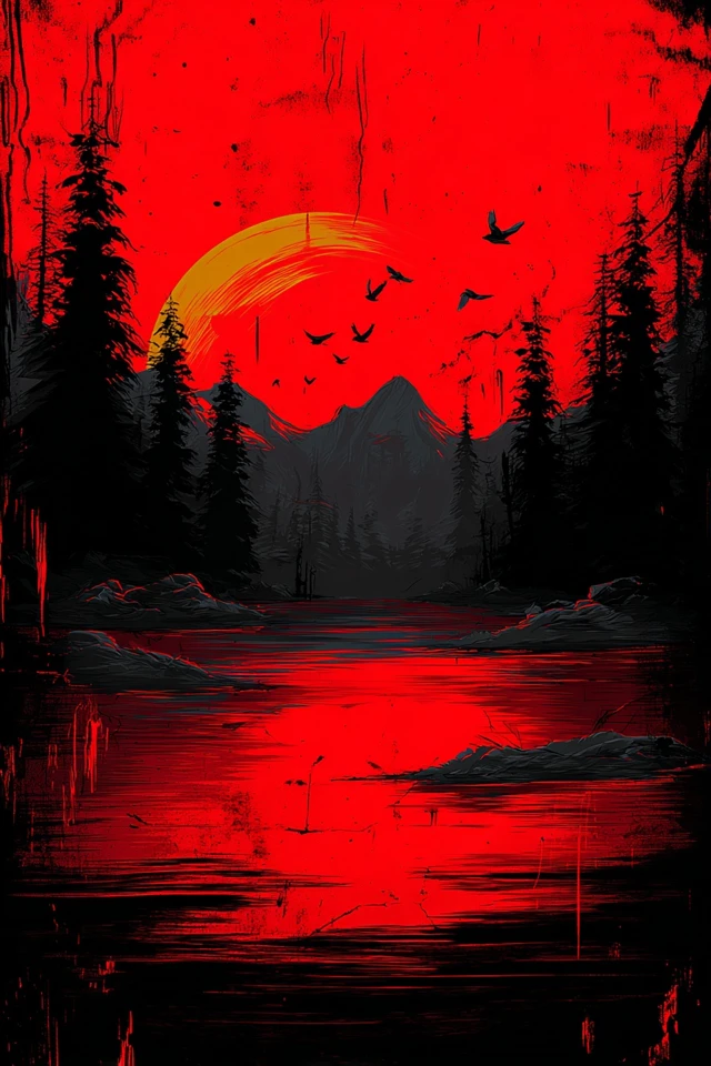 Crimson Shadows: A Dark Aesthetic Collection - Image 2