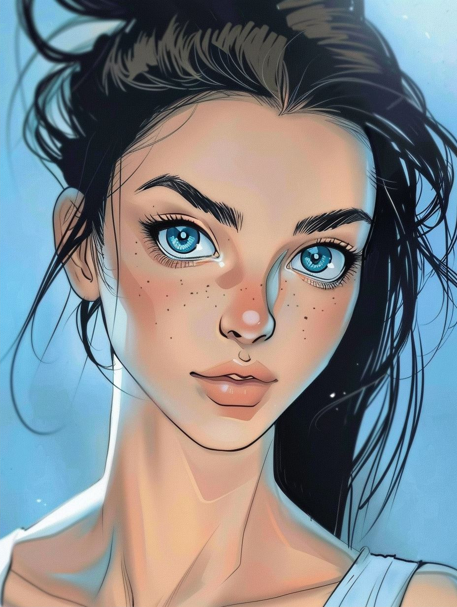 Azure Gaze Comic Art - Image 2