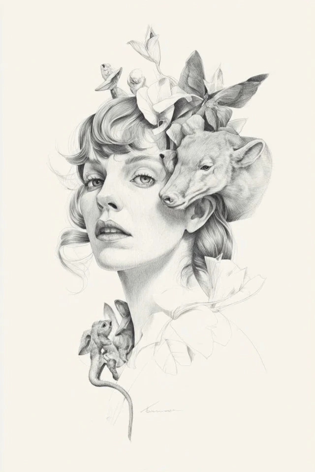 Surreal Pencil Dream - Image 1