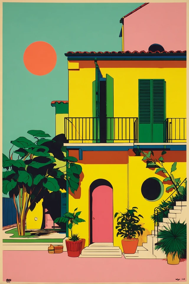 Vibrant Quadrant of Modernist Art - Image 6